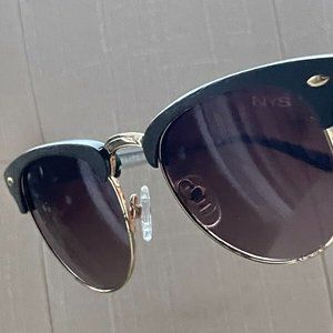 NYS Elite Women Sunglasses Brown/Gold Tone Eye Wear GLENWOOD